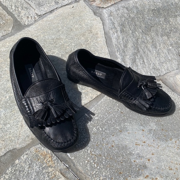Bally Black Leather Loafers - Picture 11 of 12